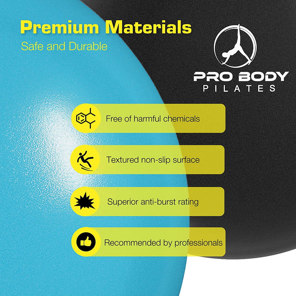 9 Inch Small Exercise Ball for Stability, Barre, Pilates, Yoga, and Balance