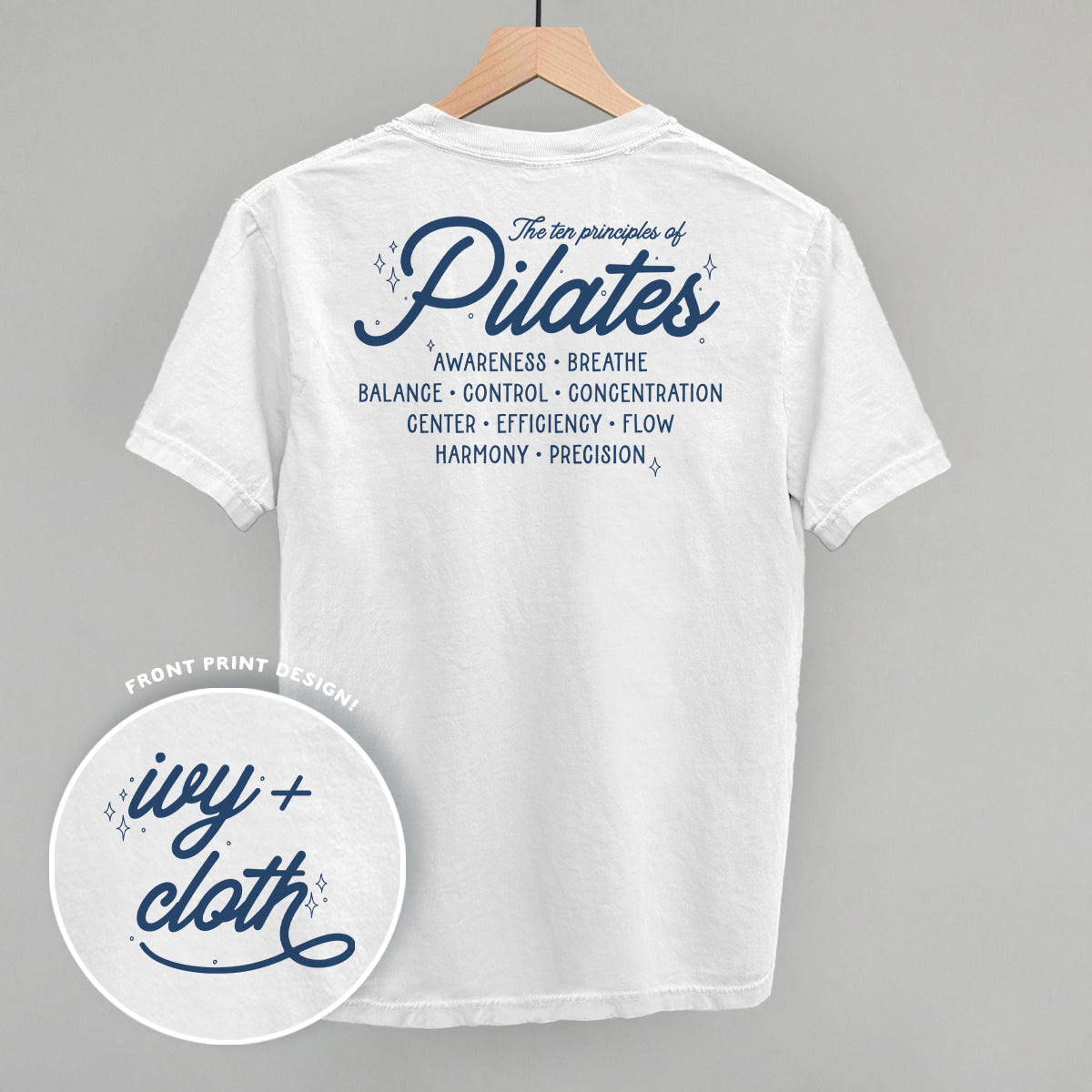 The 10 Principles Of Pilates (Back Print)