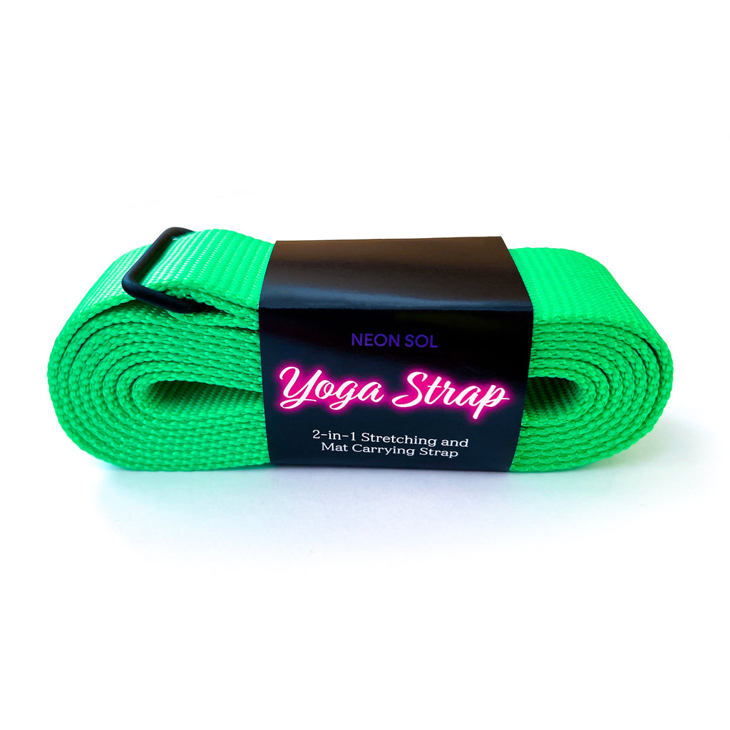 2-in-1 Yoga Strap | neon green